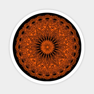 Mandala (red-orange) Magnet